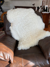 Load image into Gallery viewer, Thick White Lamb Pelt - Rockin&#39; Sheep Farm
