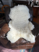 Load image into Gallery viewer, Long Fleece and Thick White Sheep Pelt - Rockin&#39; Sheep Farm
