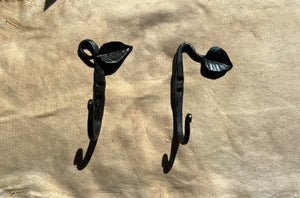 Leaf Wall Hooks Hand Forged in Maine