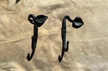 Load image into Gallery viewer, Leaf Wall Hooks Hand Forged in Maine
