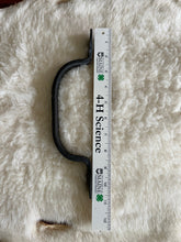 Load image into Gallery viewer, Forged Door Pull 2 Horse Shoe
