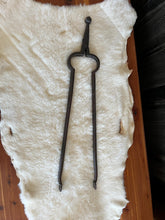 Load image into Gallery viewer, Antique Fireplace Tongs Hand Forged
