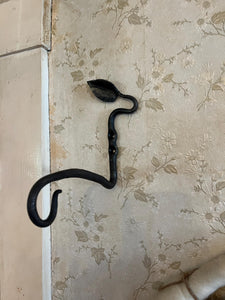 Forged Plant Hanger with Leaf