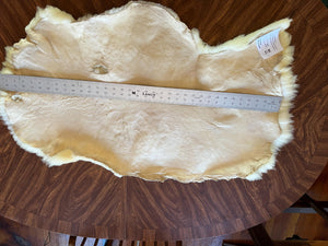 Thick and Soft White Columbia Lamb Pelt Washable