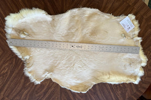 Thick White Polypay Lamb Pelt Washable