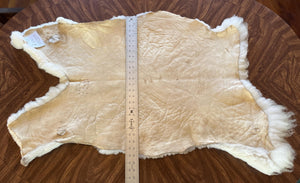 Nice Thick White Polypay Lamb Pelt Washable