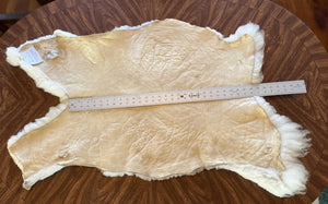 Nice Thick White Polypay Lamb Pelt Washable