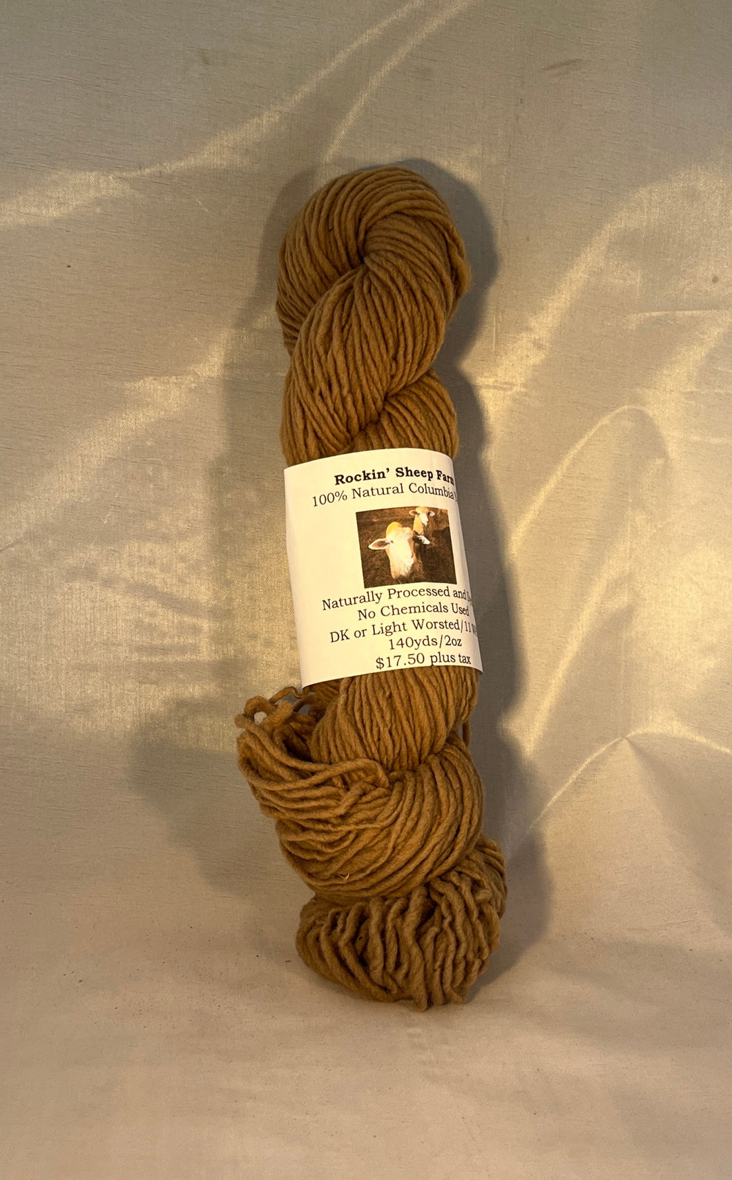 100% Columbia 3-ply Natural Light worsted Weight Yarn Natural Dye - Rockin' Sheep Farm