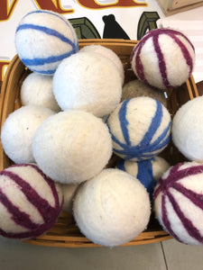 All Natural, 100% Wool, Dryer Balls Set of 3