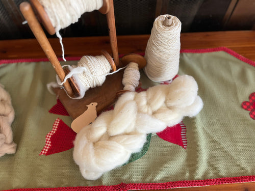 Wool Roving Natural and Natural Dyed